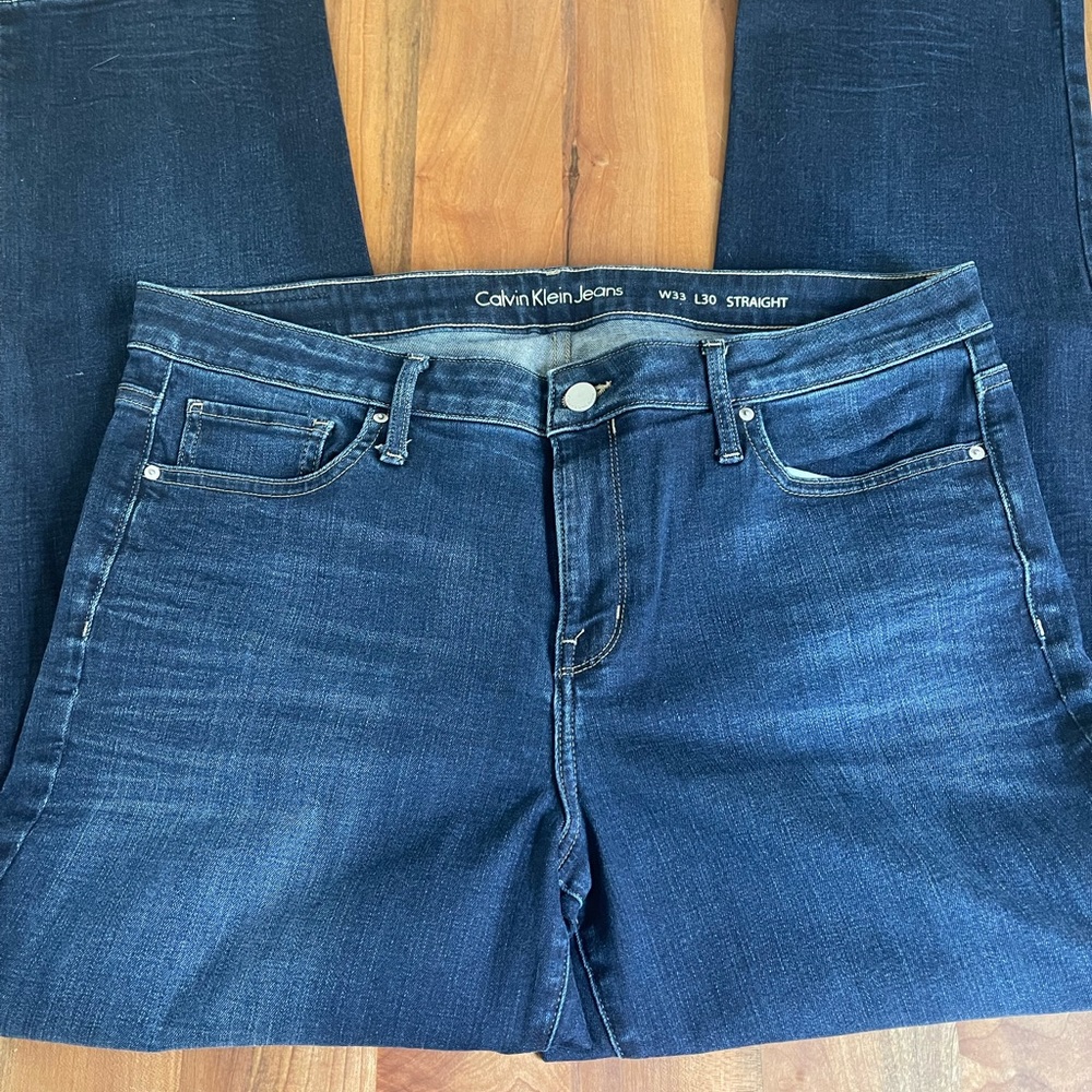 Vintage Calvin Klein Straight Leg Jeans 33W x 30L - Picture 3 of 7